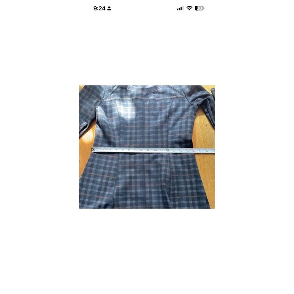 Altar’d State Women's (M) A-Line Swing Dress in Black/Gray Plaid Long Sleeves - Picture 7 of 8